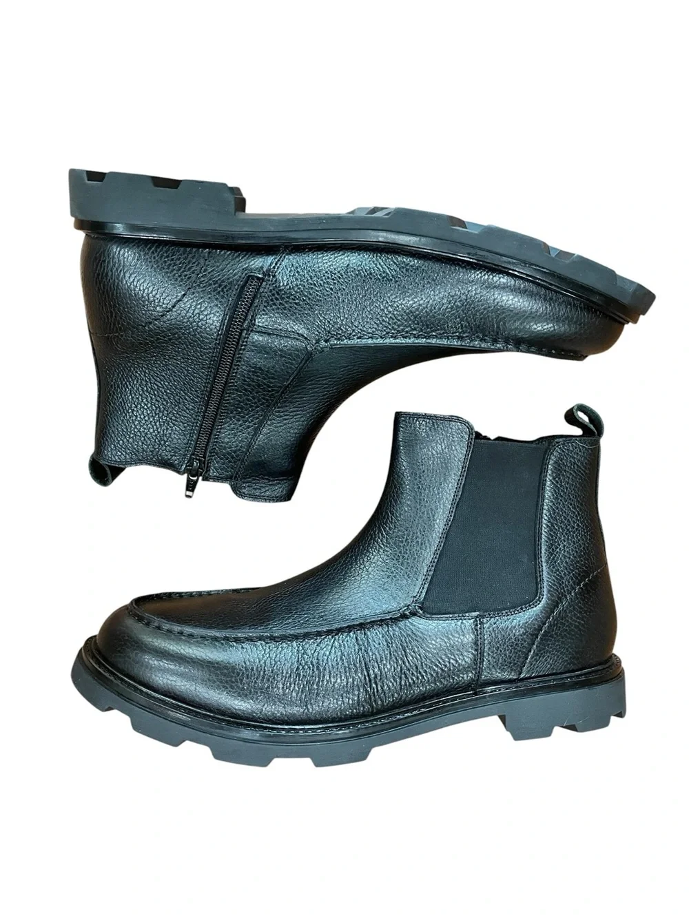 Anthony Veer Dwayne Men's Black Leather Chelsea Boots - Sleek Slip-On Design-13